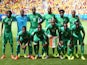 The Ivory Coast pose for a team photo prior to the 2014 FIFA World Cup Brazil Group C match between Colombia and Cote D'Ivoire at Estadio Nacional on June 19, 2014