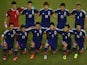 Japan lineup before their game with Greece on June 19, 2014