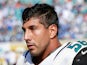 Jason Babin #58 of the Jacksonville Jaguars watches the action during the game against the Indianapolis Colts at EverBank Field on September 29, 2013 