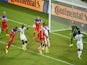 John Brooks of the United States scores his team's second goal on a header past Adam Kwarasey of Ghana during the 2014 FIFA World Cup Brazil Group G match on June 17, 2014