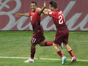 Nani gives Portugal lead