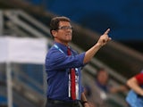 Head coach Fabio Capello of Russia gestures during the 2014 FIFA World Cup Brazil Group H match between Russia and South Korea at Arena Pantanal on June 17, 2014