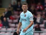 Danny Coles of Exeter City in action during the Sky Bet League Two match between Northampton Town and Exeter City at Sixfields Stadium on September 14, 2013