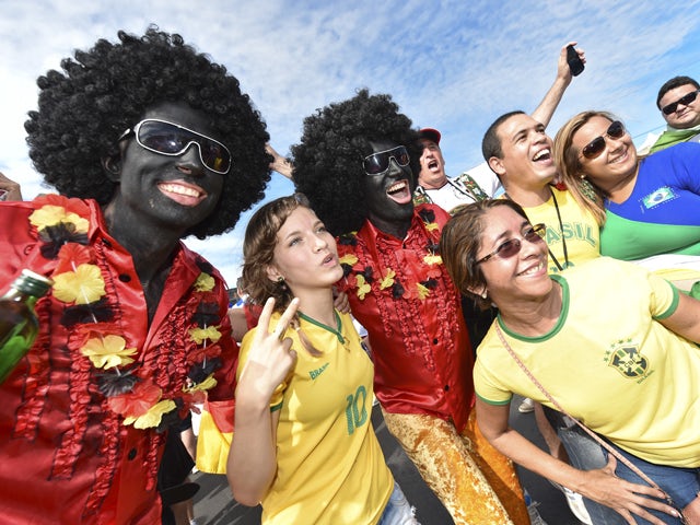 Fans arrive at Arena Castelao stadium for the Germany v Ghana: Group G match during the 2014 FIFA World Cup Brazil on June 21, 2014