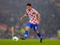 Ognjen Vukojevic of Croatia in action during the World Cup, Group A qualifying football match between Scotland and Croatia at Hampden Park in Glasgow, Scotland, on October 15, 2013