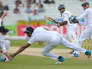 England lose five wickets before close of play