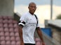 Chris Iwelumo of Scunthorpe United in action during the Sky Bet League Two match between Northampton Town and Scunthorpe United at Sixfields Stadium on September 7, 2013