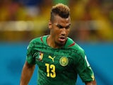 Eric Maxim Choupo-Moting of Cameroon controls the ball during the 2014 FIFA World Cup Brazil Group A match between Cameroon and Croatia at Arena Amazonia on June 18, 2014