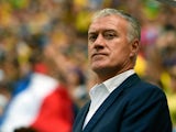 France's coach Didier Deschamps is pictured prior to a Round of 16 football match between France and Nigeria at Mane Garrincha National Stadium in Brasilia during the 2014 FIFA World Cup on June 30, 2014