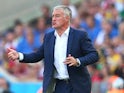 Didier Deschamps of France reacts during the 2014 FIFA World Cup Brazil Quarter Final match between France and Germany at Maracana on July 4, 2014