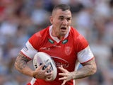 Jonny Walker of Hull Kingston Rovers in action during the Super League match between Hull Kington Rovers and Hull FC at Etihad Stadium on May 17, 2014 