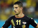 Kevin Mirallas of Belgium controls the ball during the 2014 FIFA World Cup Brazil Group H match between South Korea and Belgium at Arena de Sao Paulo on June 26, 2014