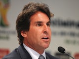 Rodrigo Paiva of the Brazil 2014 LOC speaks to the press during a media briefing ahead of the Preliminary Draw of the 2014 FIFA World Cup on July 28, 2011