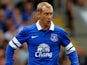 Tony Hibbert of Everton in action during the Pre Season Friendly match between Blackburn Rovers and Everton FC at Ewood Park on July 27, 201