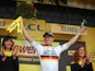 Andre Greipel of Germany and Lotto-Belisol celebrates winning stage six of the 2014 Tour de France, a 194km stage between Arras and Reims, on July 10, 2014 