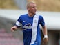 Craig Alcock of Peterborough United in action during the Pre-Season Friendly match between Northampton Town and Peterborough United at Sixfields Stadium on July 20, 2013