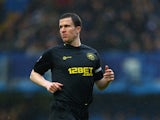 Gary Caldwell of Wigan Athletic looks on during the Barclay's Premier League match between Chelsea and Wigan Athletic at Stamford Bridge on February 9, 2013 