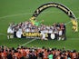 Germany's players celebrate after winning the final football match between Germany and Argentina for the FIFA World Cup at The Maracana Stadium in Rio de Janeiro on July 13, 2014