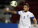 Greece's Konstantinos Stafylidis controls the ball during the group stage football match between Mali and Greece at the FIFA Under 20 World Cup at the Kamil Ocak Stadium in Gaziantep on June 25, 2013