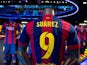 A shirt of new FC Barcelona player Luis Suarez as seen on display at the FC Barcelona official store on July 12, 2014 in Barcelona, Spain