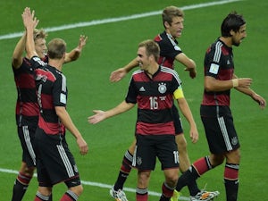 Germany score five in stunning first half