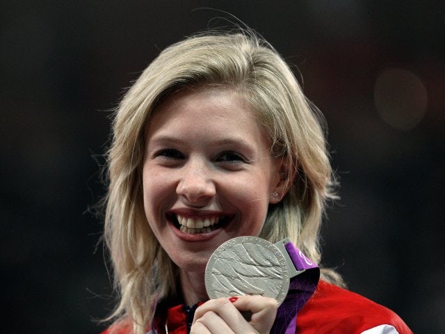 Bethy Woodward poses with the silver medal that she won at the London Payalympics on September 05, 2012.