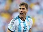 Jose Maria Basanta of Argentina reacts during the 2014 FIFA World Cup Brazil Round of 16 match between Argentina and Switzerland at Arena de Sao Paulo on July 1, 2014 