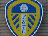 The Leeds United club badge outside Elland Road Stadium on January 9, 2013 
