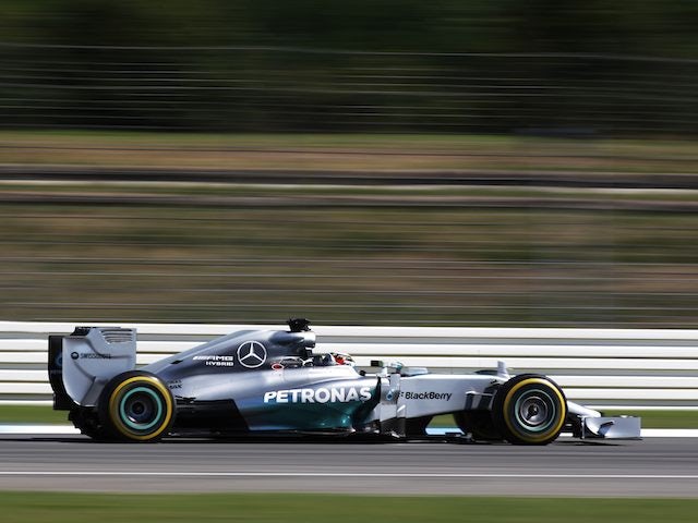 Lewis Hamilton during a practice session for the German GP on July 18, 2014