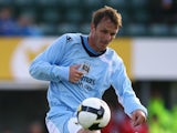 Dietmar Hamann of Manchester City during the UEFA Cup 1st Round 1st Leg Qualifying match between EB/Streymur and Manchester City at the Torsvollur Stadium on July 17, 2008