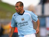 Martin Petrov of Manchester City during the UEFA Cup 1st Round 1st Leg Qualifying match between EB/Streymur and Manchester City at the Torsvollur Stadium on July 17, 2008