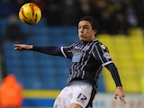 Shane Lowry of Millwall in action during the Sky Bet Championship match between Millwall and Leicester City at The Den on January 01, 2014