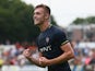 Calum Chambers of Southampton celebrates the second goal during the pre season friendly match between EHC Hoensbroek and Southampton at Sportpark De Dem on July 15, 2014
