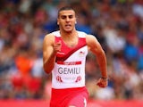 England's Adam Gemili during the men's 100m heats on July 27, 2014