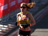 Amy Whitehead of Great Britain during the Virgin London Marathon on April 21, 2013