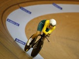 Australia's Annette Edmondson competes to win the silver medal in the women's 3000m individual pursuit final in the Sir Chris Hoy Velodrome during the 2014 Commonwealth Games in Glasgow, Scotland on July 25, 2014