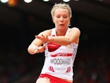 England's Bethy Woodward competes during the parasport long jump T37/38 on July 27, 2014