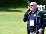 Carlo Tavecchio attends an Italy training session on June 12, 2014