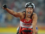Team Canada's chef de mission Chantal Petitclerc competing in the Paralympics in 2008