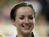 Elinor Barker after the women's 10km scratch race in the in the Sir Chris Hoy Velodrome during the 2014 Commonwealth Games in Glasgow, Scotland on July 26, 2014