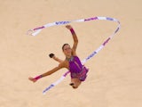 Wales's Francesca Jones during the individual ribbon final on July 26, 2014