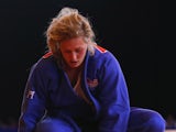 Gemma Gibbons of England reacts after defeat in the Womens -78kg Judo gold medal final against Natalie Powell of Wales at the Scottish Exhibition and Conference Centre Precinct during day three of the Glasgow 2014 Commonwealth Games on July 26, 2014