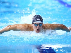 Guy content with display in 200m freestyle final