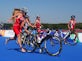 Triathlete Jodie Stimpson wins England's first gold at Commonwealth Games