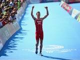 Jonathan Brownlee during the triathlon on July 24, 2014