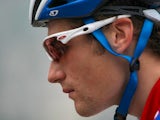 Jonny Bellis of the Great Britain Road Cycling team looks on during practice at the Urban Cycling Road Course ahead of the Beijing 2008 Olympic Games on August 4, 2008