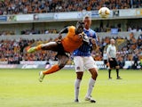 Nouha Dicko of Wolves in action during the Sky Bet League One match between Wolverhampton Wanderers and Carlisle United at Molineux on May 3, 2014
