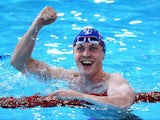Ross Murdoch of Scotland wins the men's 200m breaststroke final on July 24, 2014