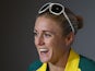 Sally Pearson speaks to the media during an Australian press conference at the SECC on July 23, 2014 