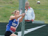 Sophie Hitchon competing in the Women's hammer throw final during the Sainsbury's British Championships  on June 29, 2014